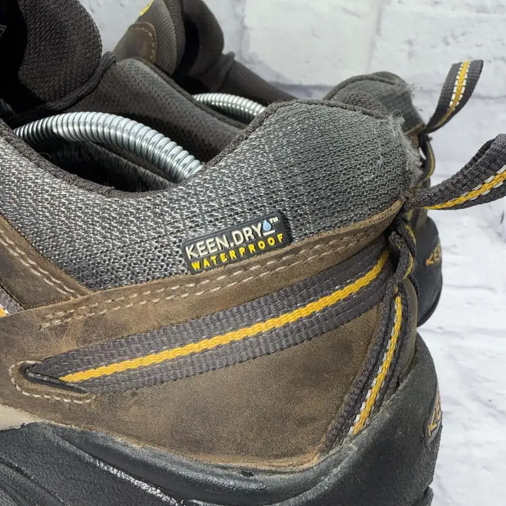 Keen Targhee II Waterproof Hiking Shoes Mens Size 14 Brown Leather